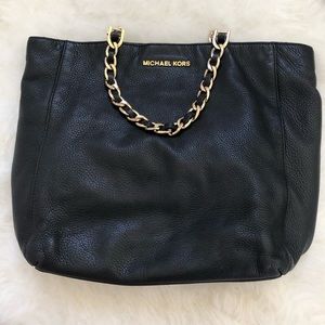 Michael Kors Black Leather Bag
